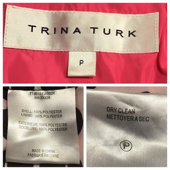 Trina Turk Womens Short Trench Coat Size S Hot Pink Double Breasted Belted Chic - Picture 14 of 16